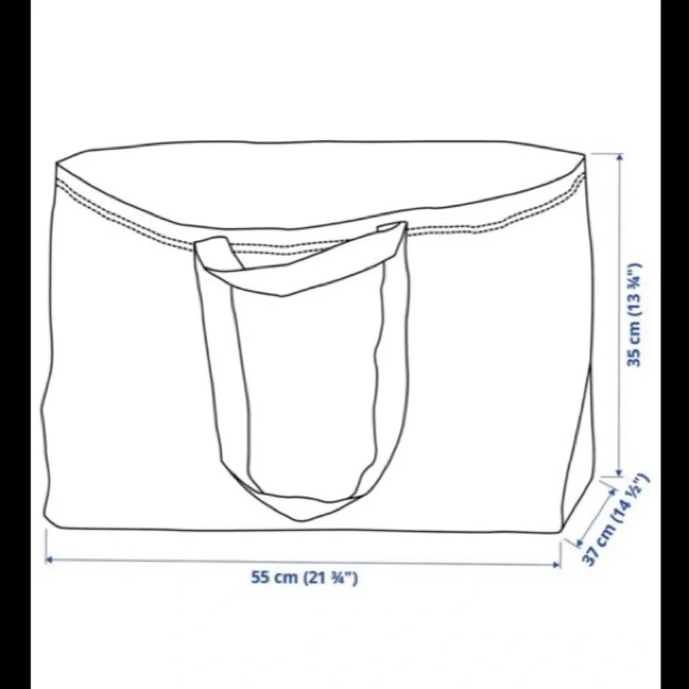 5 Ikea Frakta blue Bags storage shopping sturdy spring cleaning declutterring